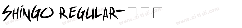 ShinGo regular字体转换 ShinGo regular字体转换